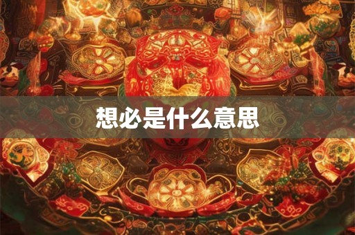 想必是什么意思