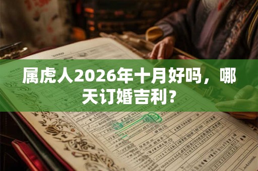 属虎人2026年十月好吗,哪天订婚吉利? 属虎人2026年十月好吗,哪天订婚吉利?