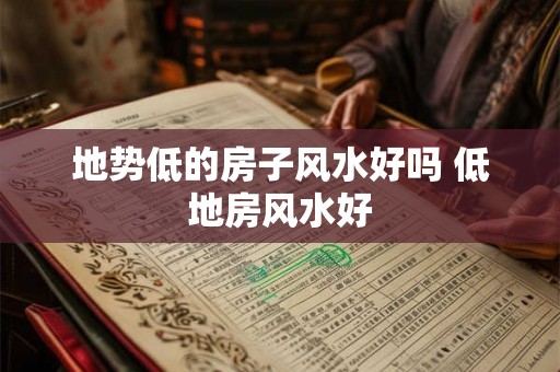 地势低的房子风水好吗 低地房风水好