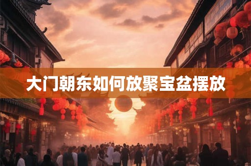 大门朝东如何放聚宝盆摆放