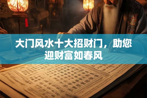 大门风水十大招财门,助您迎财富如春风 大门风水十大招财门,助您迎财富如春风