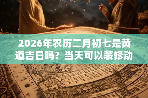 2026年农历二月初七是黄道吉日吗？当天可以装修动土吗？