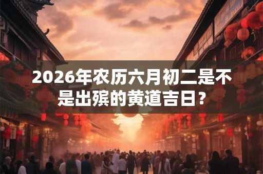2026年农历六月初二是不是出殡的黄道吉日? 2026年农历六月初二是不是出殡的黄道吉日?