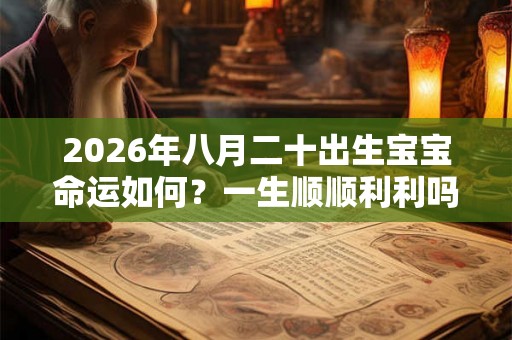 2026年八月二十出生宝宝命运如何？一生顺顺利利吗？