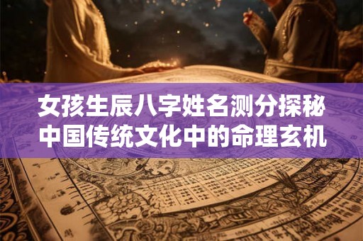 女孩生辰八字姓名测分探秘中国传统文化中的命理玄机