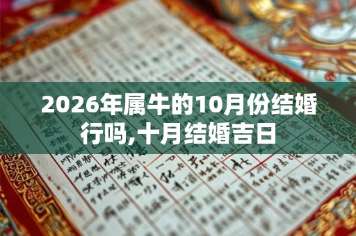 2026年属牛的10月份结婚行吗,十月结婚吉日