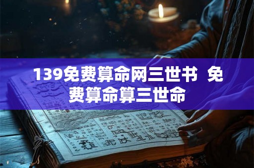 139免费算命网三世书 免费算命算三世命 139免费算命网三世书 免费算命算三世命