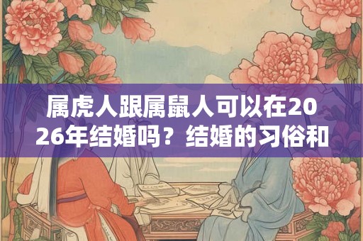 属虎人跟属鼠人可以在2026年结婚吗？结婚的习俗和讲究