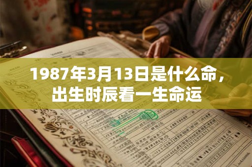 1987年3月13日是什么命，出生时辰看一生命运