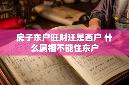 房子东户旺财还是西户 什么属相不能住东户