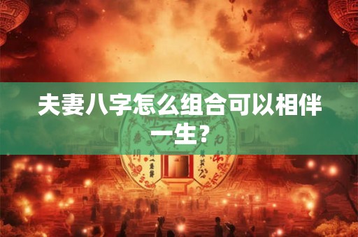 夫妻八字怎么组合可以相伴一生？
