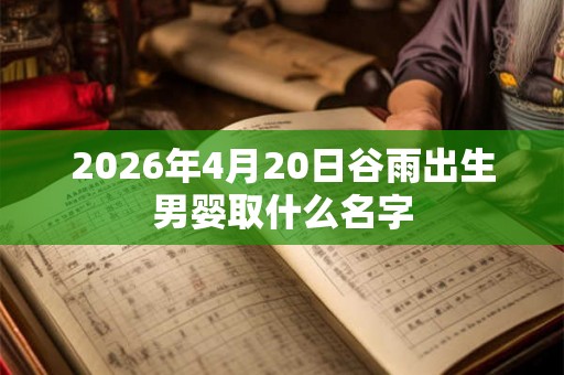 2026年4月20日谷雨出生男婴取什么名字