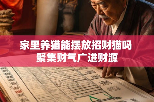 家里养猫能摆放招财猫吗 聚集财气广进财源