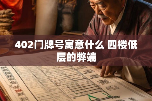 402门牌号寓意什么 四楼低层的弊端