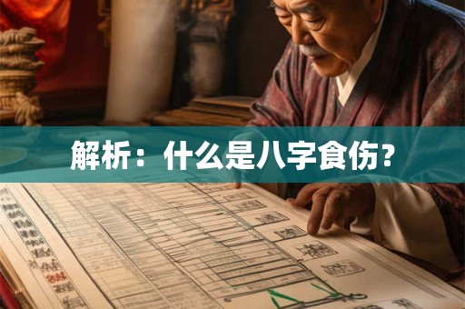 解析:什么是八字食伤? 解析:什么是八字食伤?