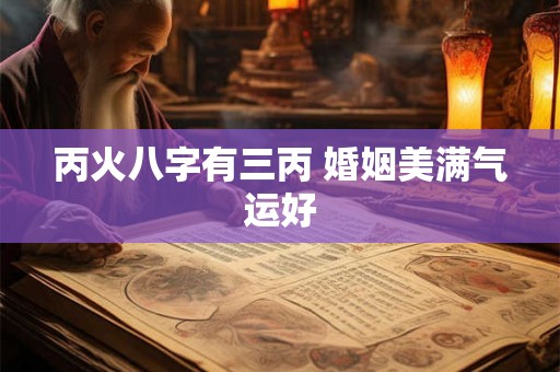 丙火八字有三丙 婚姻美满气运好