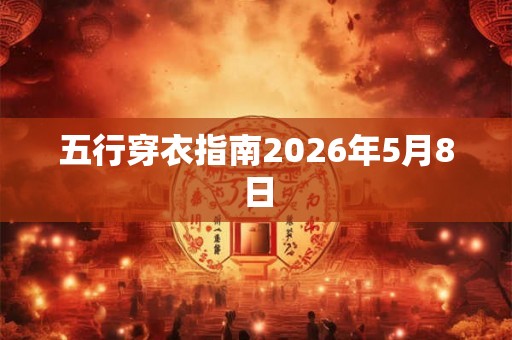 五行穿衣指南2026年5月8日 五行穿衣指南2026年5月8日