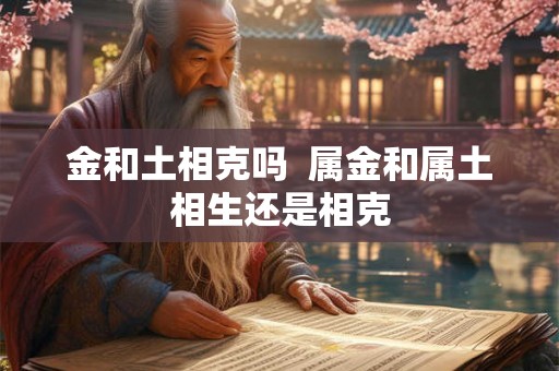 金和土相克吗 属金和属土相生还是相克 金和土相克吗 属金和属土相生还是相克