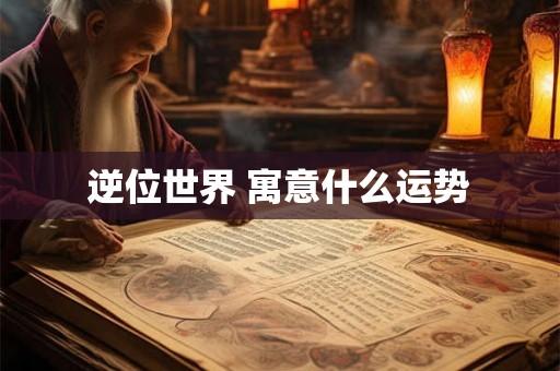 逆位世界 寓意什么运势