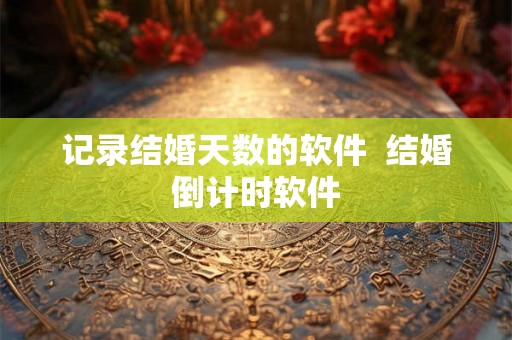 记录结婚天数的软件  结婚倒计时软件
