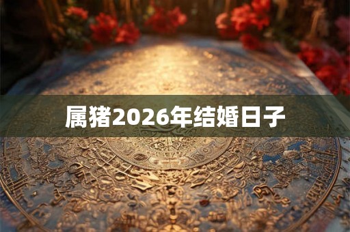 属猪2026年结婚日子