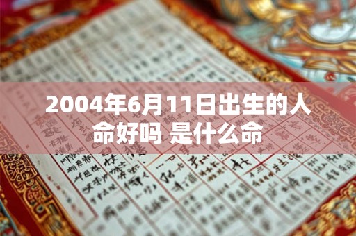 2004年6月11日出生的人命好吗 是什么命 2004年6月11日出生的人命好吗 是什么命