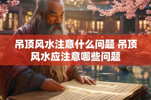吊顶风水注意什么问题 吊顶风水应注意哪些问题