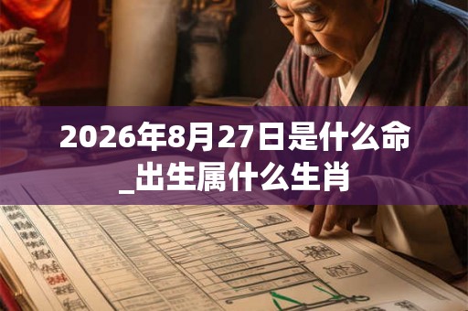 2026年8月27日是什么命_出生属什么生肖