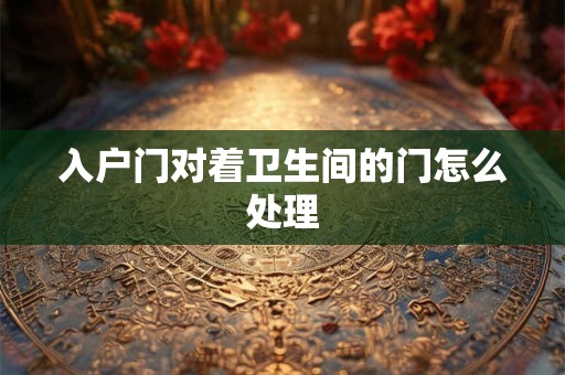 入户门对着卫生间的门怎么处理