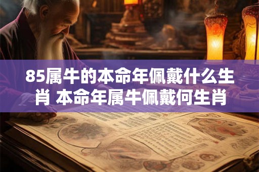 85属牛的本命年佩戴什么生肖 本命年属牛佩戴何生肖