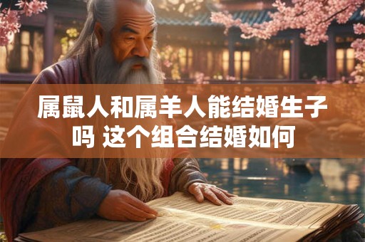 属鼠人和属羊人能结婚生子吗 这个组合结婚如何