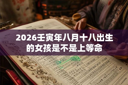 2026壬寅年八月十八出生的女孩是不是上等命