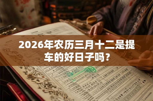 2026年农历三月十二是提车的好日子吗？