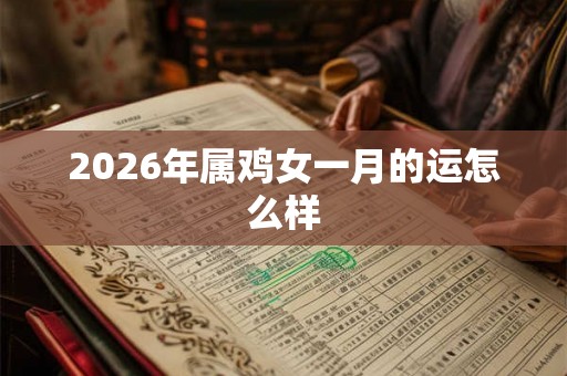 2026年属鸡女一月的运怎么样