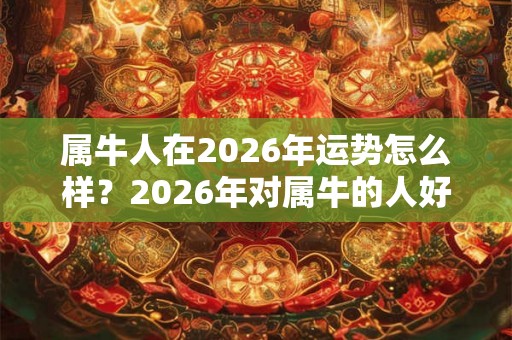 属牛人在2026年运势怎么样?2026年对属牛的人好不好? 属牛人在2026年运势怎么样?2026年对属牛的人好不好?