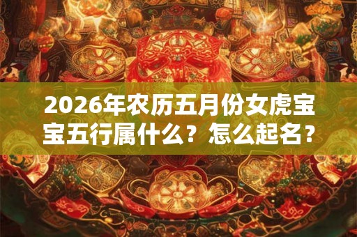 2026年农历五月份女虎宝宝五行属什么？怎么起名？