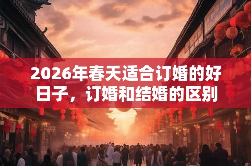 2026年春天适合订婚的好日子,订婚和结婚的区别 2026年春天适合订婚的好日子,订婚和结婚的区别