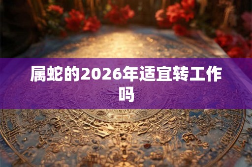 属蛇的2026年适宜转工作吗 属蛇的2026年适宜转工作吗