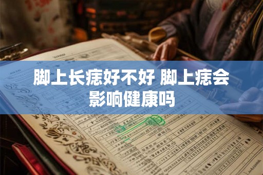 脚上长痣好不好 脚上痣会影响健康吗