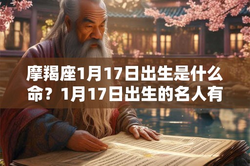 摩羯座1月17日出生是什么命？1月17日出生的名人有谁？