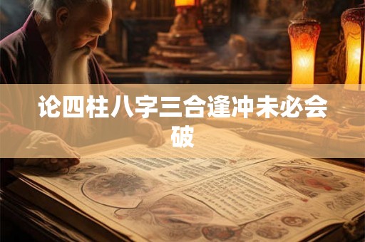 论四柱八字三合逢冲未必会破
