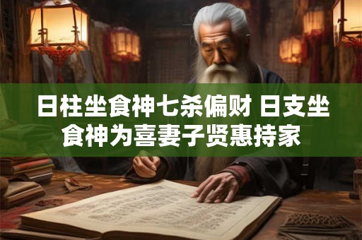 日柱坐食神七杀偏财 日支坐食神为喜妻子贤惠持家