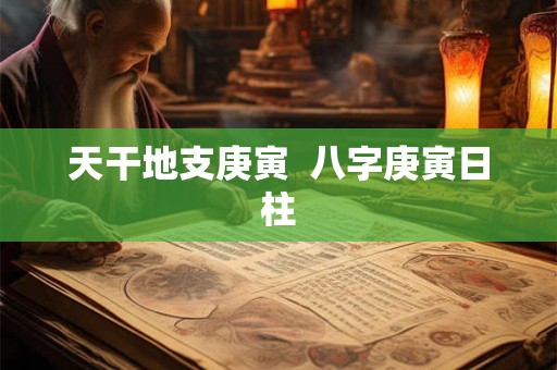 天干地支庚寅  八字庚寅日柱