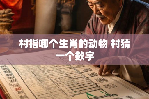 村指哪个生肖的动物 村猜一个数字