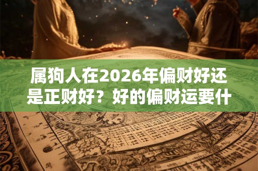 属狗人在2026年偏财好还是正财好?好的偏财运要什么条件? 属狗人在2026年偏财好还是正财好?好的偏财运要什么条件?