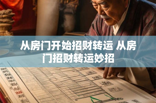 从房门开始招财转运 从房门招财转运妙招