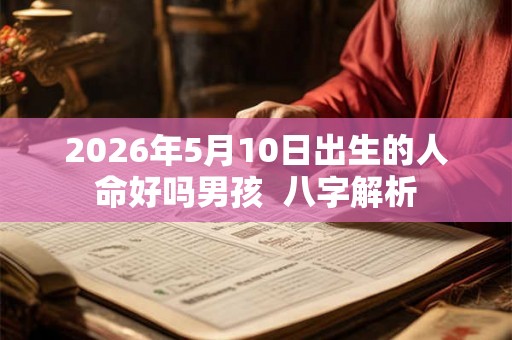2026年5月10日出生的人命好吗男孩  八字解析