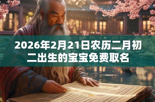 2026年2月21日农历二月初二出生的宝宝免费取名