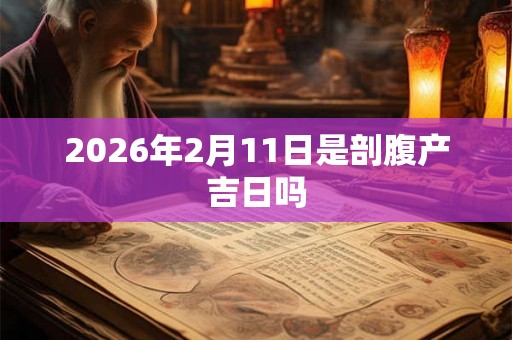 2026年2月11日是剖腹产吉日吗