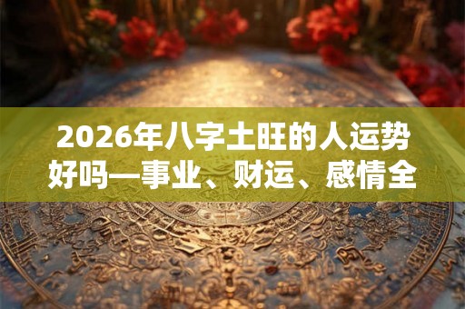 2026年八字土旺的人运势好吗—事业、财运、感情全面分析！